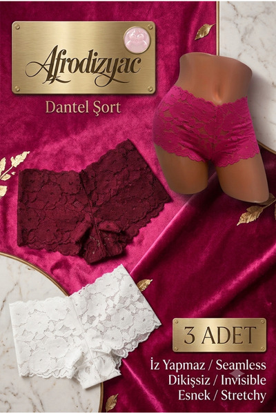 Afrodizyac 3-Pack Şakira Lace Shorts