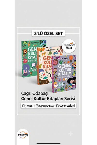 sincap Çağrı Odabaşı Genel Kültür Kitaplarım Eğitici Çocuk Kitapları 3'lü Set...