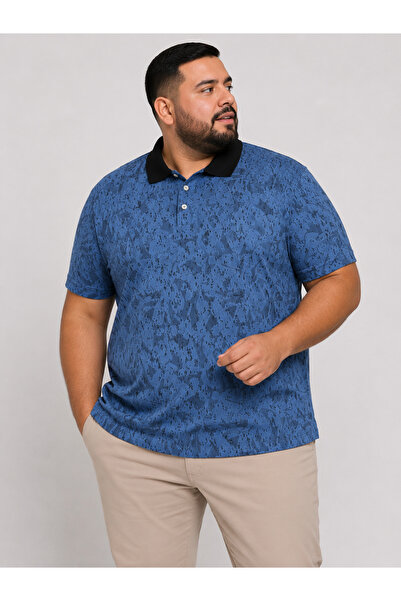 ANNEX Large Size Cotton Comfortable Fit Daily Use Polo Collar Men's T-Shirt