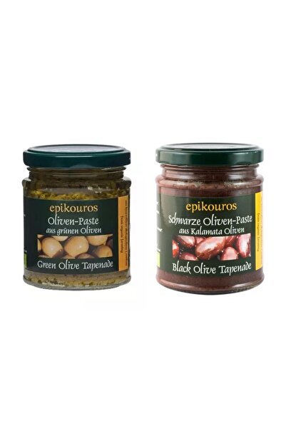 Epikouros Pachet Duo Mediteranean Tapenade Bio – Verde + Kalamata