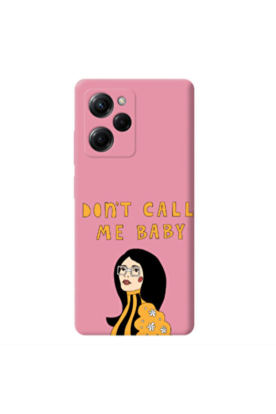 Other Xiaomi Poco X5 Pro Call me baby Pink Colored Silicone TPU Θήκη
