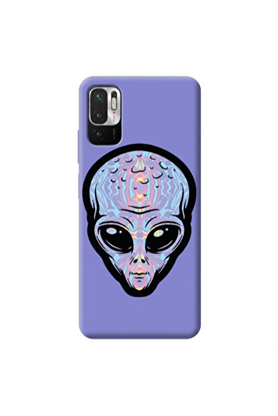 Other Xiaomi Redmi Note 10 Pro 5G Alien Purple Colored Silicone TPU Θήκη