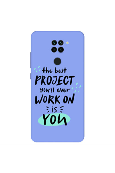 Other Xiaomi Redmi Note 9 The Best Project Light Purple Colored Silicone TPU ...