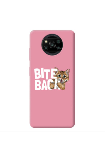 Other Xiaomi Poco X3 /X3 Pro bitte back cat Pink Colored Silicone TPU Θήκη