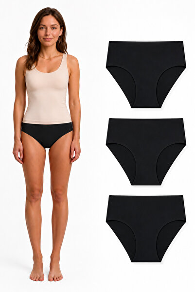 westicgiyim Women's Silicone High Waist Laser Cut Seamless Panties – Non-Mark...