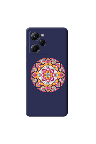 Other Xiaomi Poco X5 Pro Mandala D103 Dark blue Colored Silicone TPU Θήκη