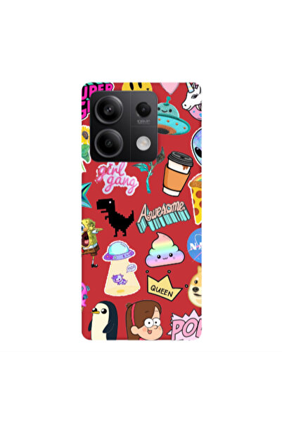 Other Xiaomi Redmi Note 13Pro 5G Cartoon queen Red Colored Silicone TPU Θήκη