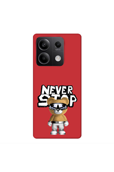 Other Xiaomi Redmi Note 13 5G Never stop Red Colored Silicone TPU Θήκη