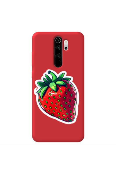 Other Xiaomi Redmi Note 8 Pro strawberry Red Colored Silicone TPU Θήκη