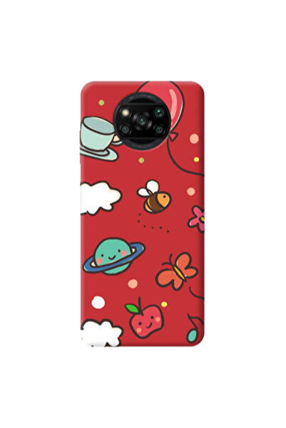 Other Xiaomi Poco X3 /X3 Pro cute little ones Red Colored Silicone TPU Θήκη