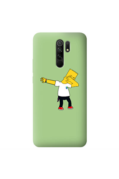 Other Xiaomi Redmi 9 Simpsons2 Light Green Colored Silicone TPU Θήκη