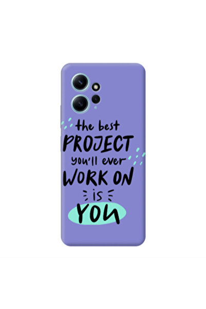 Other Xiaomi Redmi Note 12 4G The Best Project Purple Colored Silicone TPU Θήκη