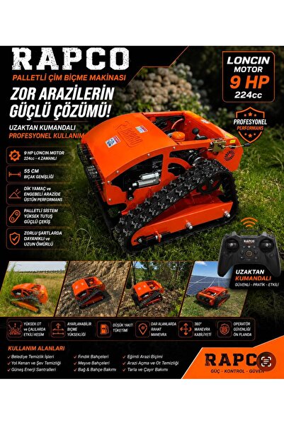 Rapco Bahçe Robotu Paletli (UZAKTAN KUMANDALI)