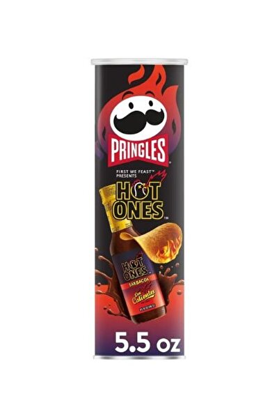 Pringles Hot Ones Los Calientes Barbacoa Potato Crisps 158g