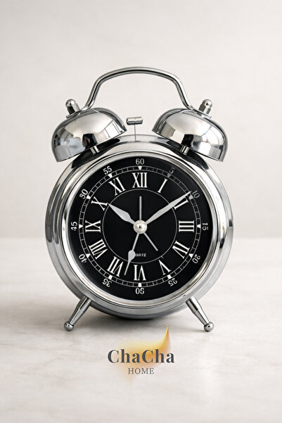 ChaCha Home Eterna Bell | Vintage Metal Çalar Saat & Premium Masaüstü Dekorat...