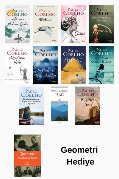 Paulo Coelho 11 Kitap Seti + Geometri