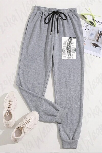 ZOKAWEAR Unisex grafikon mišića za mrtvo dizanje, anatomski dijagram, motivac...