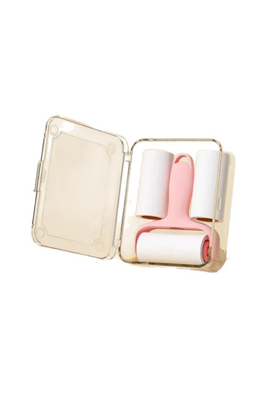 Choice Pink 1 Set Convenient Mini Lint Roller Kit - 1 Handle + 3 Refill Rolls...