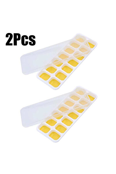 choice2 2Pcs 4-Pack Random Color Ice Cube Mold Set, with a Tray with 14 Compa...
