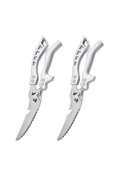 choice2 2pcs A Heavy Duty Kitchen Scissors Meat Fruit Boning Fishing Hunting ...