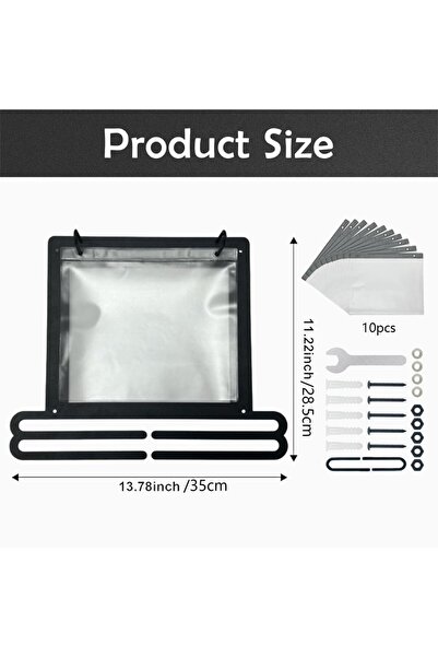 Choice black Premium Race Bib and Medal Display for Runners, Medal Hanger Dis...