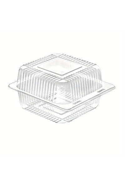 Choice 50PCS Transparent 50PCS Transparent Plastic Cake Box Dessert Bread Bis...