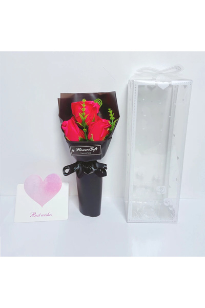 Choice1 red Bouquet Romantic Valentine's Day Gift for Her Premium Artificial ...