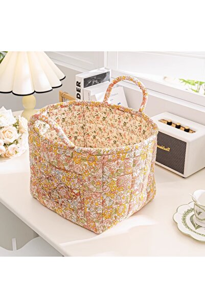 Choice6 DUTRIEUX 33x27x26cm Style B Floral Fabric Storage Bins with Handles, ...