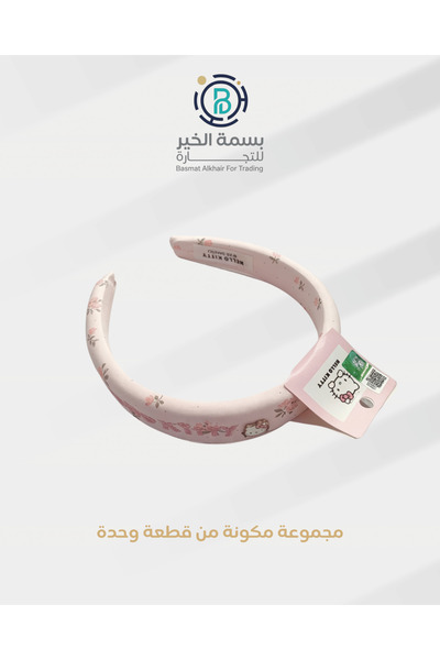 Hello Kitty طوق شعر قطعة وحدة للفتيات مطبوعة برسومات شخصية كرتونية هالو كاتي