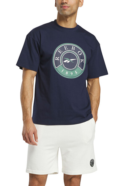 Reebok LAWN CLUB T-SHIRT Lacivert Erkek Kısa Kol T-Shirt