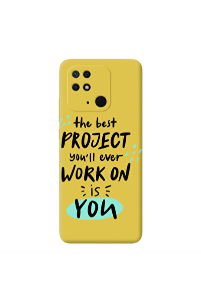 Other Xiaomi Redmi 10C The Best Project Yellow Colored Silicone TPU Θήκη