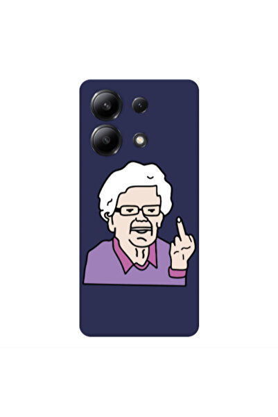 Other Xiaomi Redmi Note 13 4G Crazy Granny Dark blue Colored Silicone TPU Θήκη