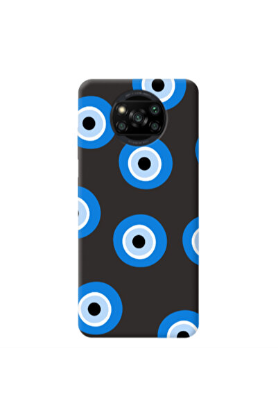Other Xiaomi Poco X3 /X3 Pro Evil eyes beads Black Colored Silicone TPU Θήκη