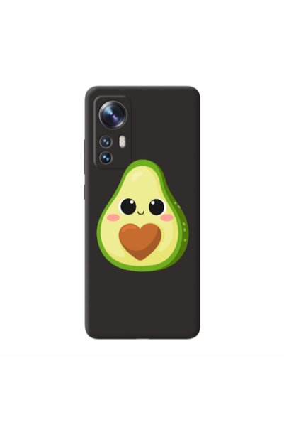 Other Xiaomi Mi 12 Pro Baby avocado Black Colored Silicone TPU Θήκη