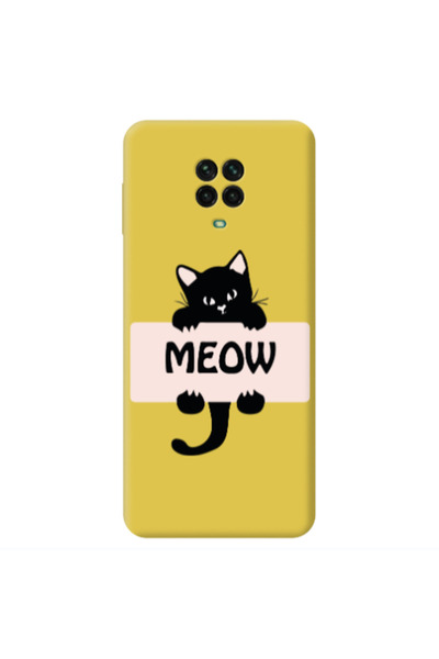 Other Xiaomi Redmi Note 9 Pro Meow Yellow Colored Silicone TPU Θήκη
