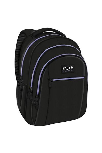Derform Ghiozdan copii, 3 compartimente,model Black Simple Mov BackUp