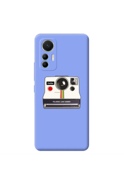 Other Xiaomi Mi 12 Lite Polaroid land camera Light Purple Colored Silicone TP...