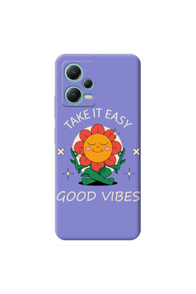 Other Xiaomi Redmi Note 12 Pro 5G Take It Easy Purple Colored Silicone TPU Θήκη