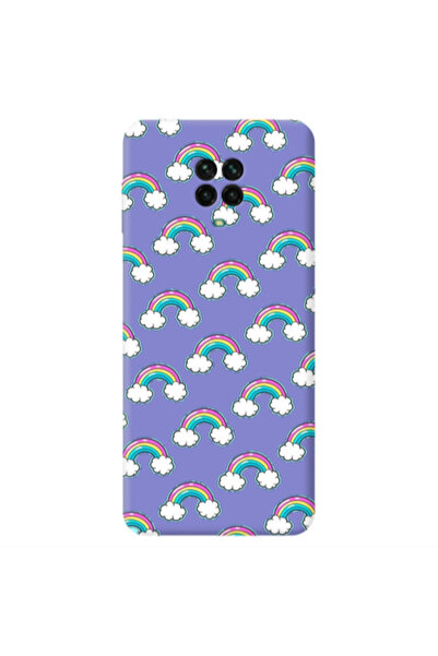 Other Xiaomi Redmi Note 9 Pro Cute rainbows Purple Colored Silicone TPU Θήκη