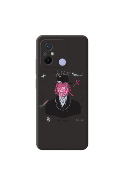 Other Xiaomi Redmi 12C Awes Black Colored Silicone TPU Θήκη