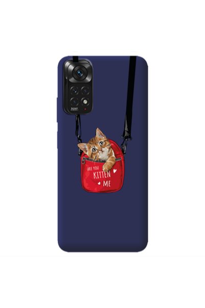 Other Xiaomi Redmi Note 11 4G Kitten Me Dark blue Colored Silicone TPU Θήκη