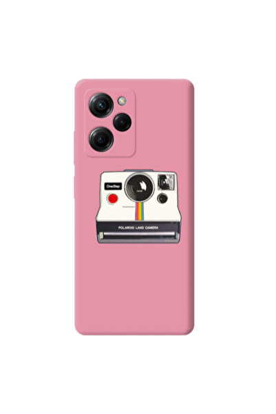 Other Xiaomi Poco X5 Pro Polaroid land camera Pink Colored Silicone TPU Θήκη