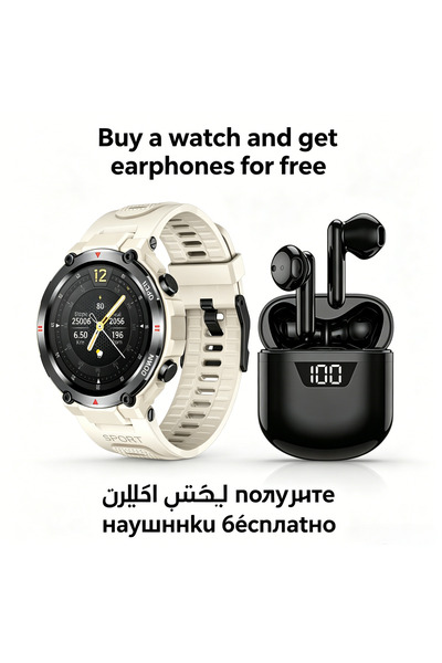 AOLON G3 Rugged Metal Sports Smart Watch 1.32" TFT Bluetooth Call Heart Rate ...