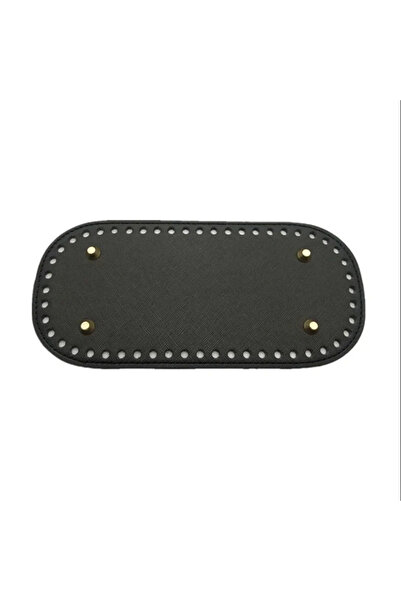 Choice3 Black 22x10cm Long Bottom for Knitted Bag PU Leather Bag Base Handmad...