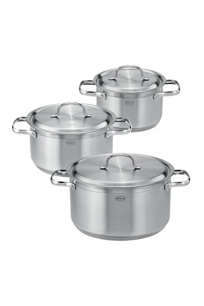 rösle Set de oale cu capac, din oțel inoxidabil, 3 piese, Rosle, Pure Elements