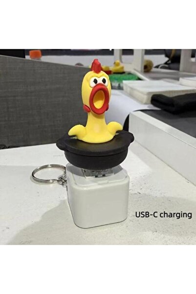 Choice3 لعبة فيدجيت مضحكة على شكل دجاجة وضفدع بتصميم USB، سلسلة مفاتيح، أداة ...