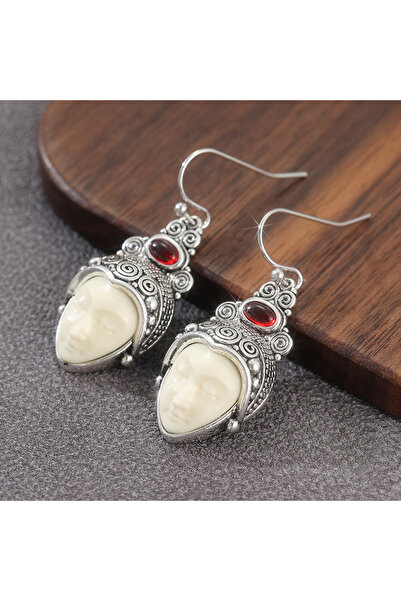 Choice A1005-1 Bohemian Face Silver Color Pendant Earrings Jewelry For Women ...