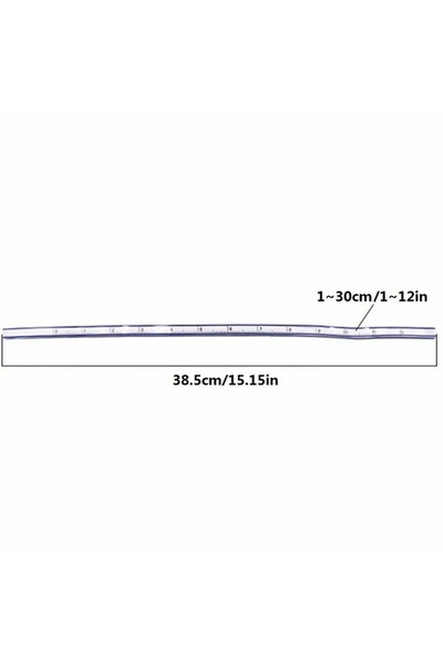Choice 1PC 1pc30cm Curved Ruler For Sewing Soft Flexible English And Metric S...