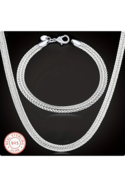 Choice 50cm Silver 925 Sterling Silver 22/24 Inch 6mm Soft Snake Bone Chain N...