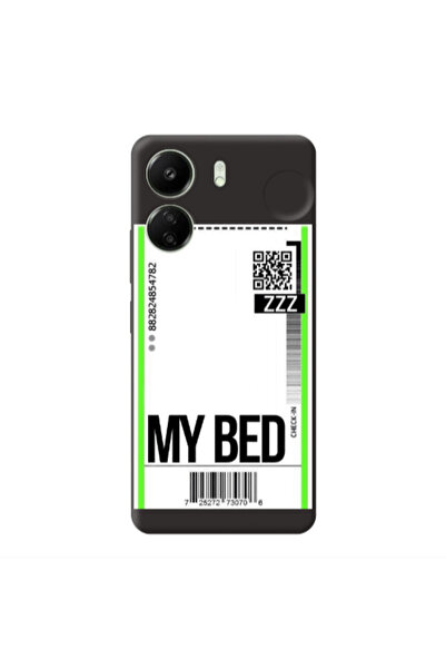 Other Xiaomi Redmi 13C My Bed ZZZ Black Colored Silicone TPU Θήκη